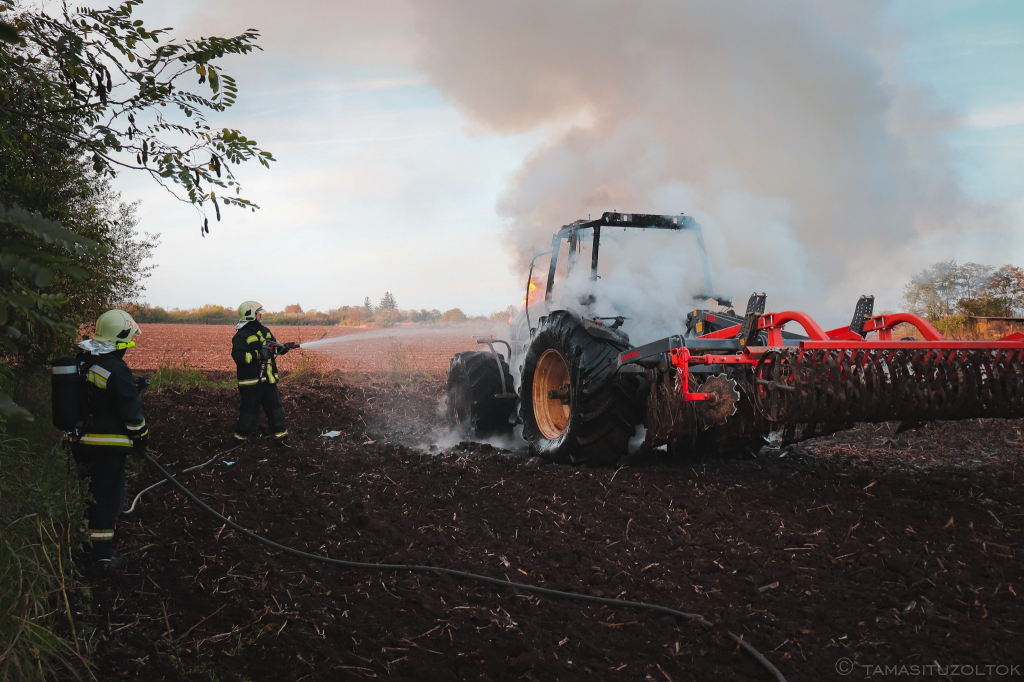 Traktor tűzeset