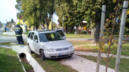 Dombóvár Fő utca - közlekedési baleset