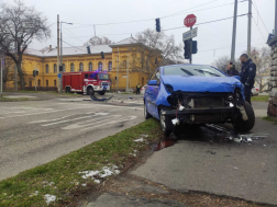 Szekszárd, Hunyadi utca - közlekedési baleset