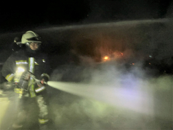 Magyarkeszi - nádas égett