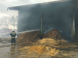 Földespuszta - darált termény égett