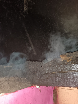 Kéménybe épített gerenda - Gyulaj