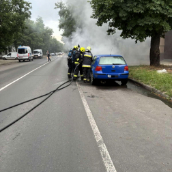Szekszárd - kigyulladt gépjármű